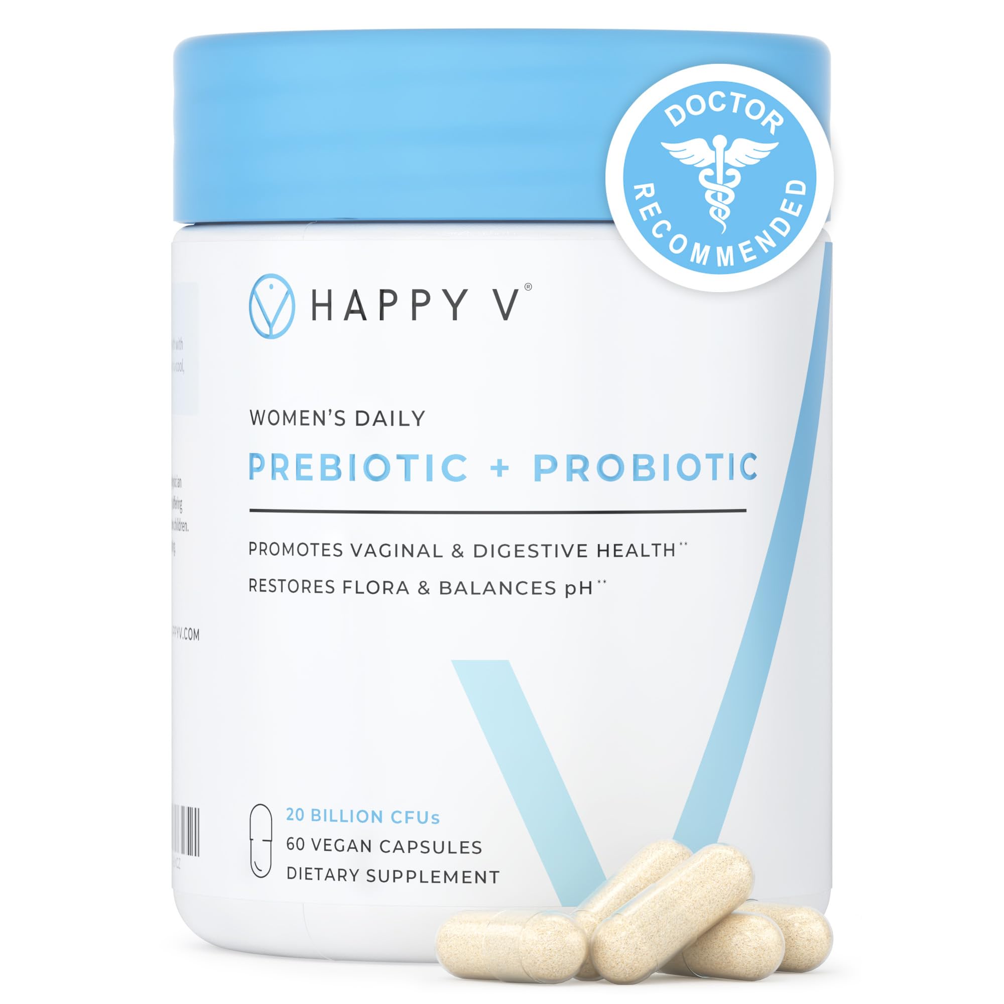 Amazon.com: Happy V Dr. Formulated Vaginal Probiotics for Women